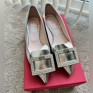Roger Vivier Gommettine Strass Buckle Ballerina flats size 35